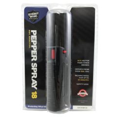 Streetwise 18 Pepper Spray 1/2 oz. Hard Case Black package