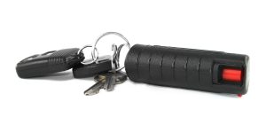 Police Force 23 Pepper Spray Hard Case ~ Black ~ 1/2 oz - with keys