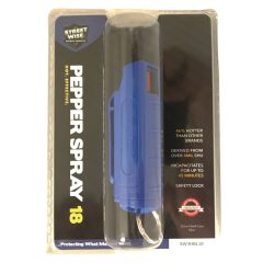 Streetwise 18 Pepper Spray 1/2 oz. Hard Case Blue Package