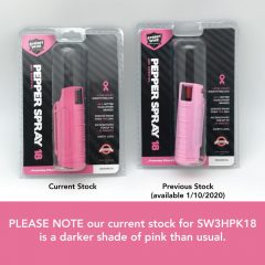 Streetwise 18 Pepper Spray 1/2 oz. Hard Case Pink color warning