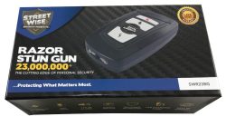 Streetwise Razor Stun Gun Black & Gray Packaging