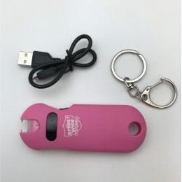Streetwise 24M SMART Keychain Stun Gun - Pink w keychain & charging cord