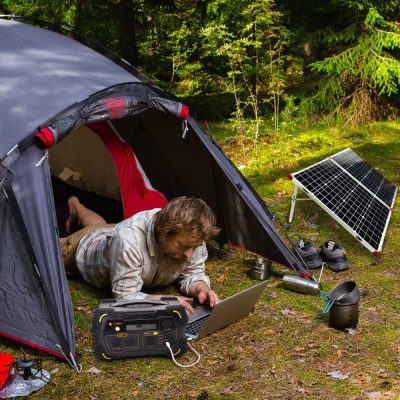Lion Safari LT Solar Generator laptop camping